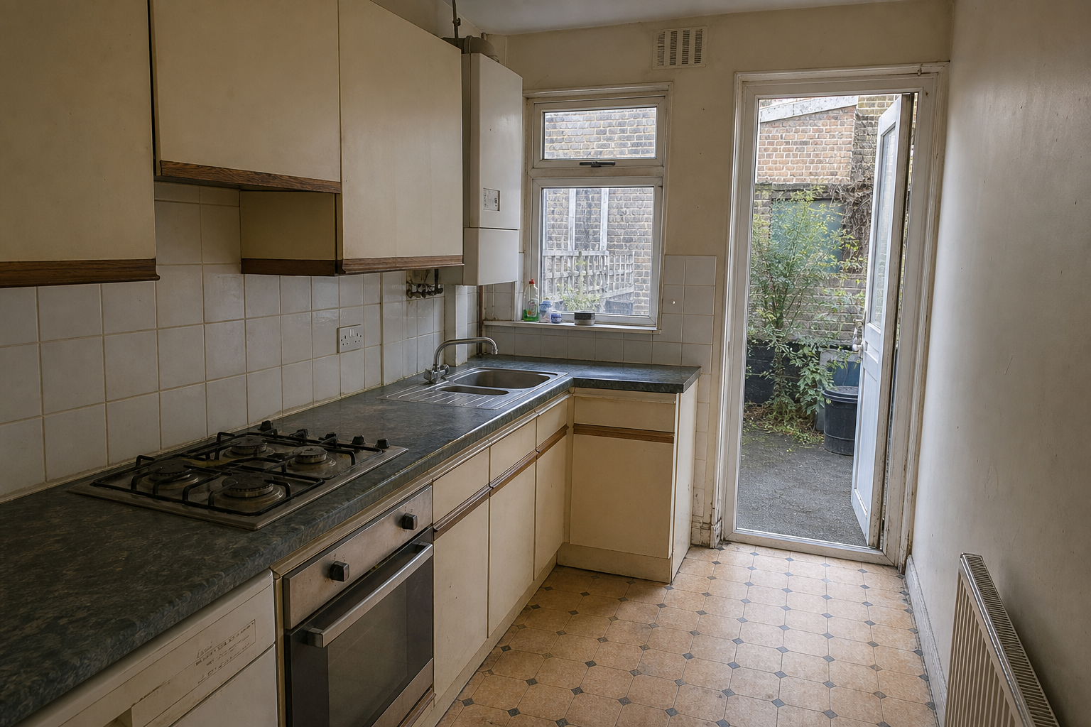 Rear extension in Woolwich (full planning) before